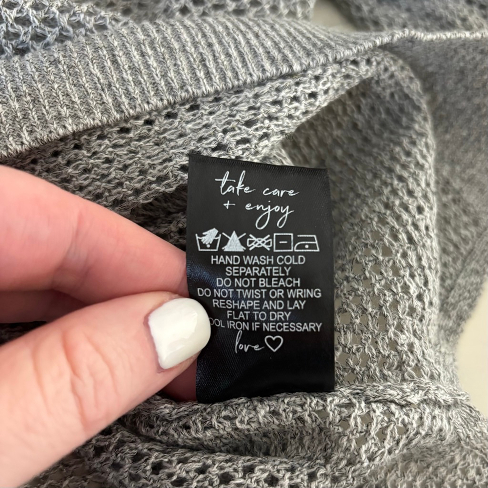 EUC NIC+ZOE Metallic Mesh Stitch Sweater in Tarragon Open Weave | Sz M - Picture 11 of 13